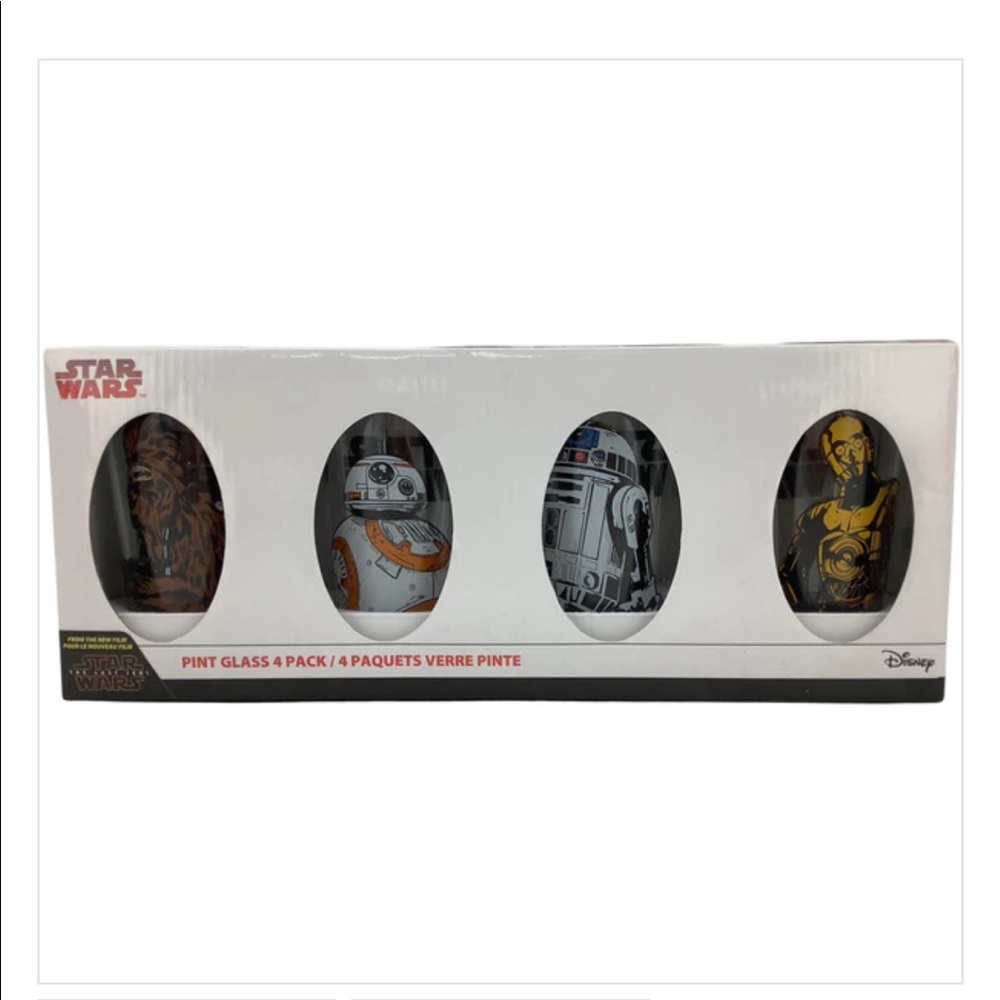 DISNEY STAR WARS THE LAST JEDI DRINKING GLASS SET